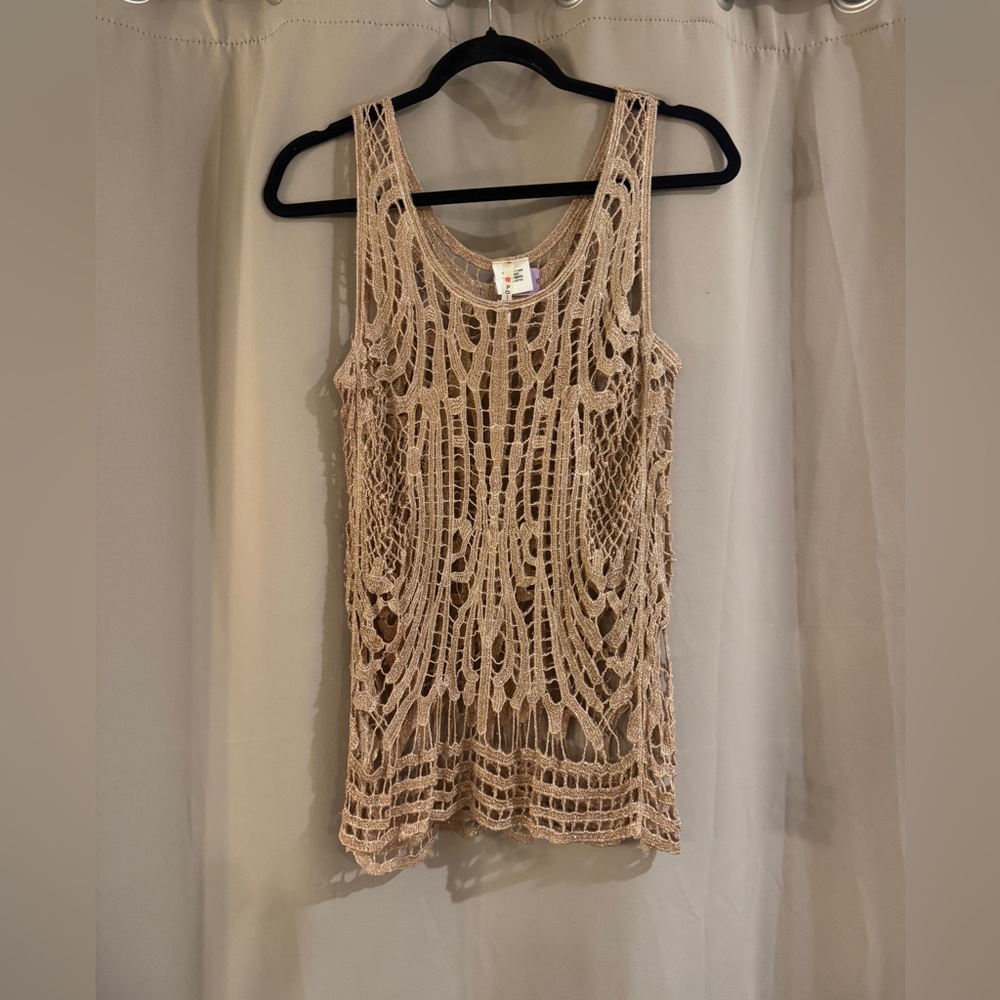 Point Crochet Lace Tank Top